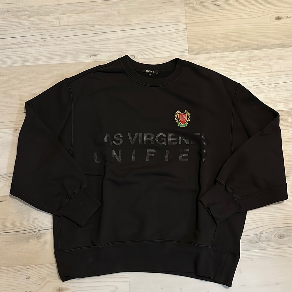 Yeezy Season 5 Crest Logo Rib Crew Sweat